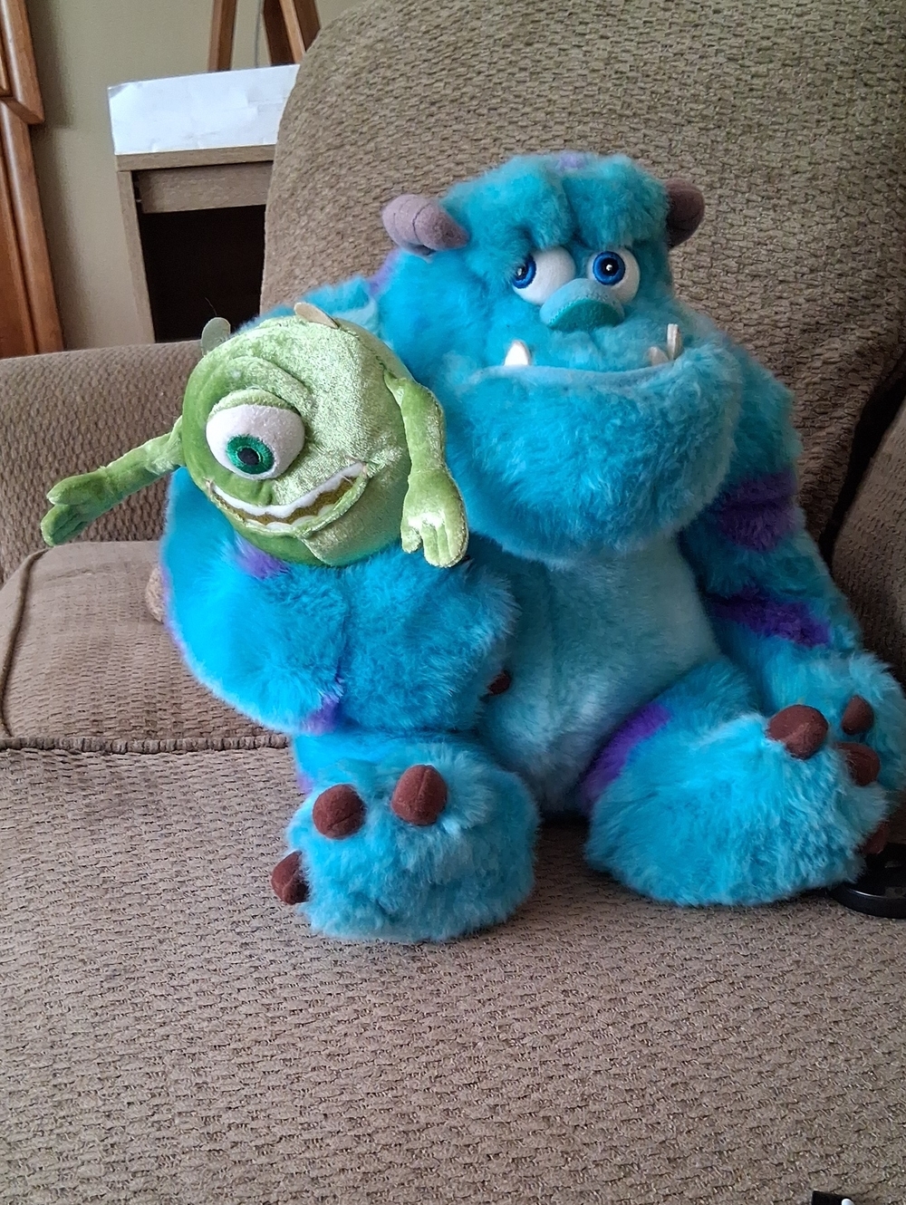 Disney Pixar Monsters, Inc. Sulley and Finger Puppet Mike Plush Set